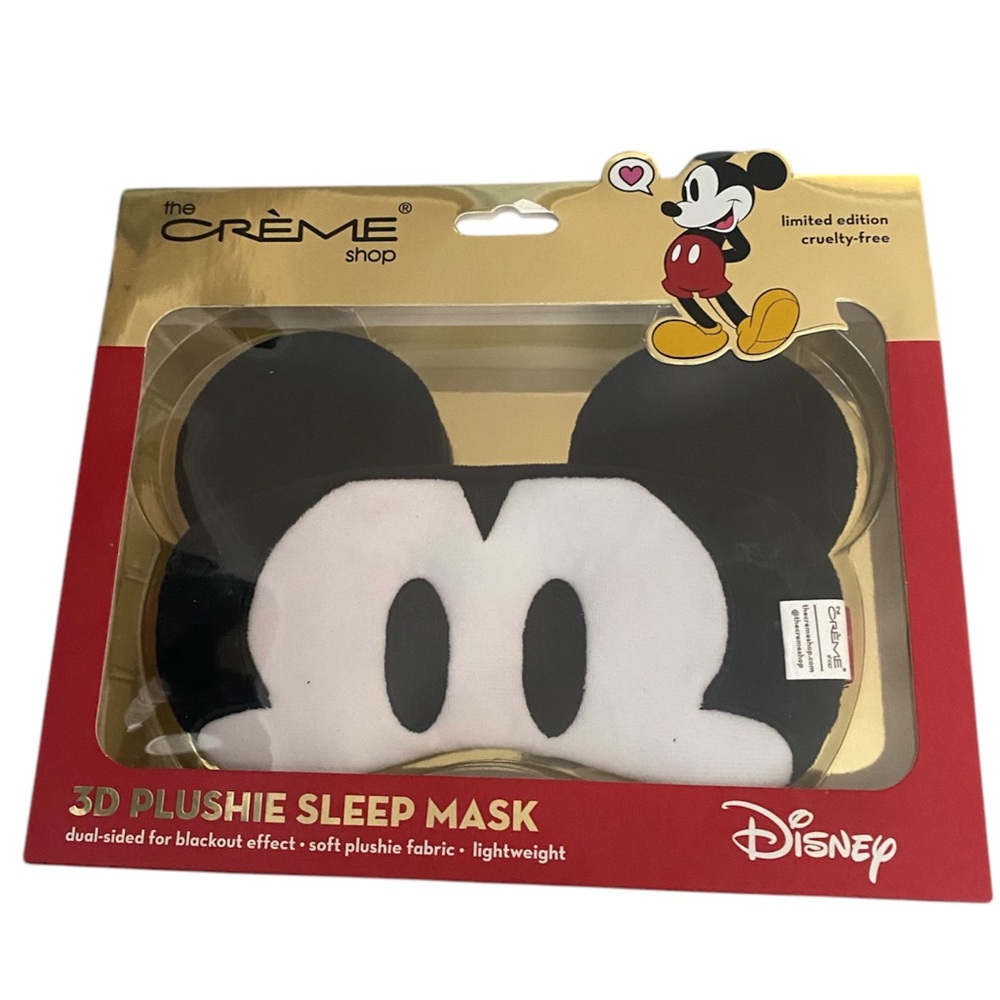 The Creme Shop Mickey 3D Plushie Sleep Mask Disney NEW